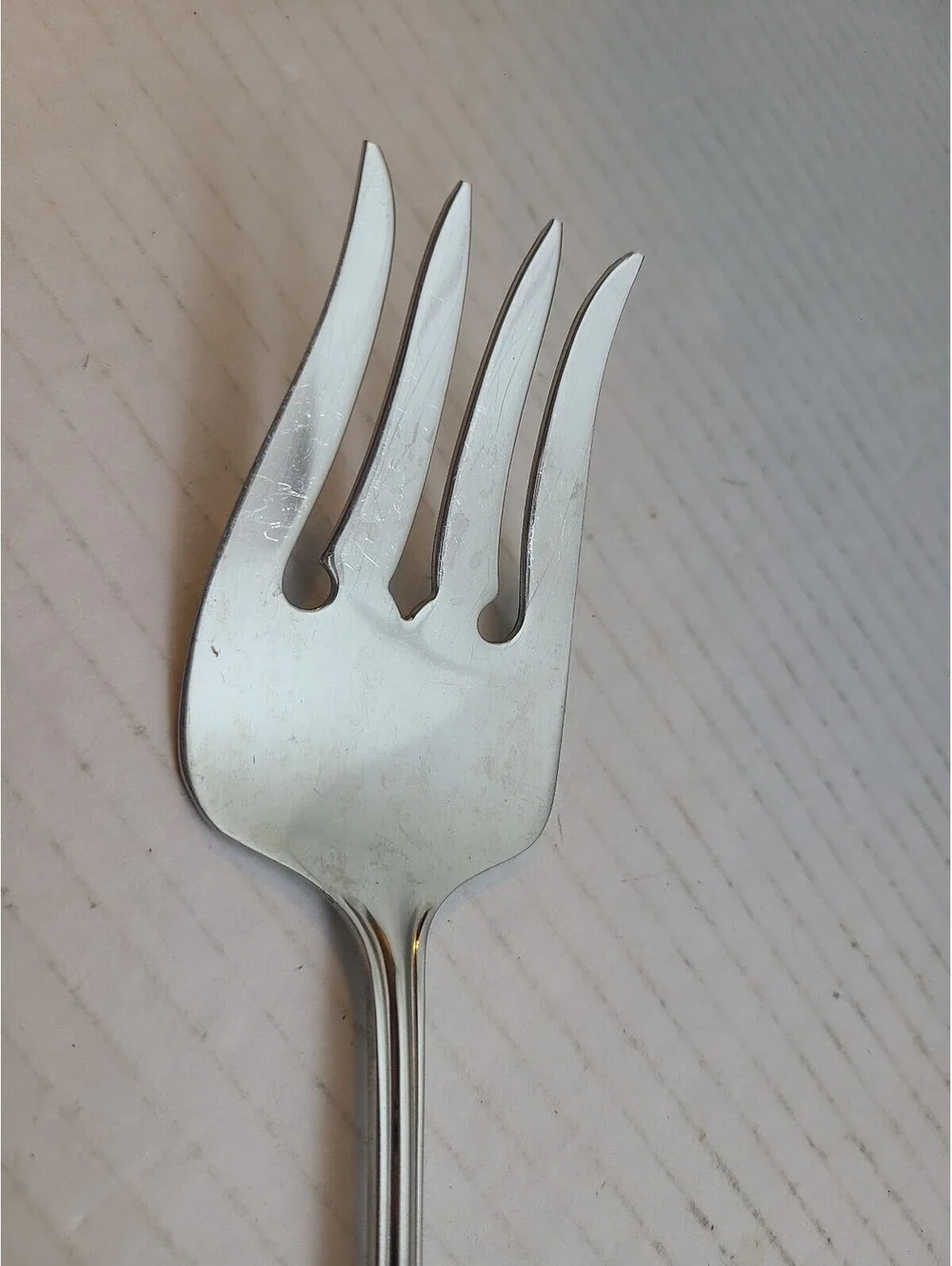 Oneida Bancroft Fortune Vintage Stainless Steel Meat Serving Fork